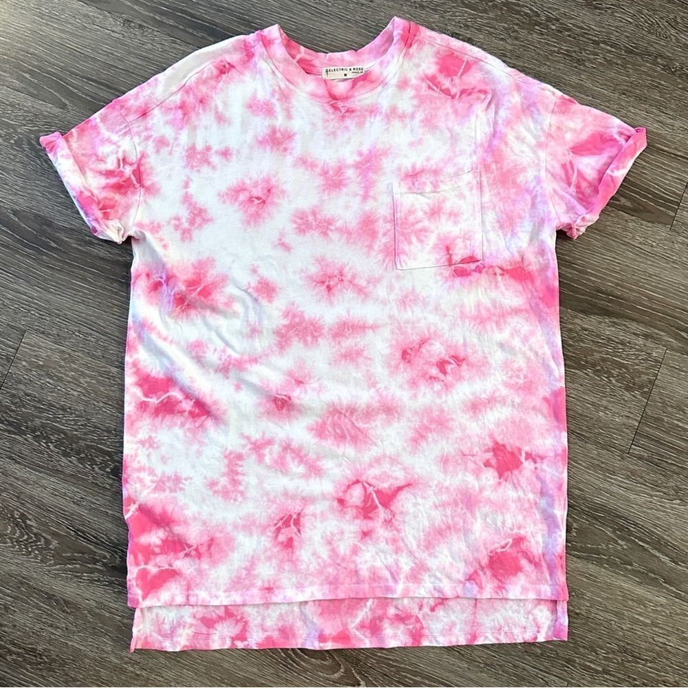 Electric & Rose tie dye tunic t shirt dress